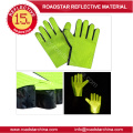 Tráfico seguridad PVC guantes reflectantes